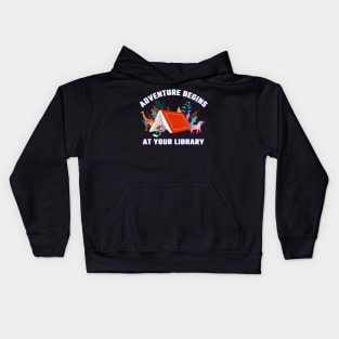 Adventure Begins At Your Library Summer Reading 2024 Kids Hoodie